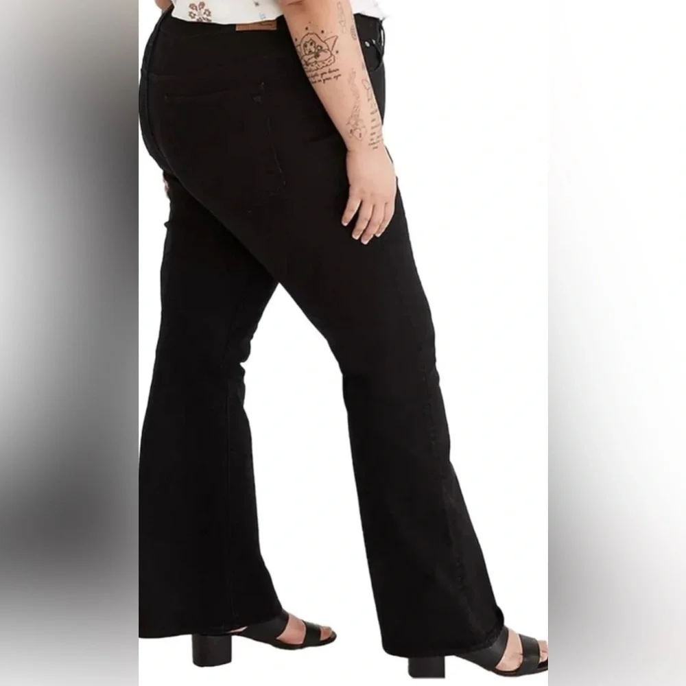 Madewell The Perfect Vintage Flare Jean Black Sherborn Wash High Rise Sz 33